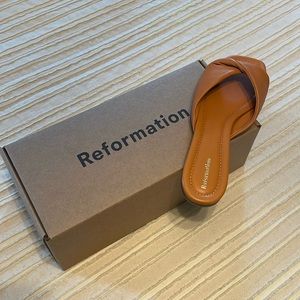 Reformation Orange Sandals